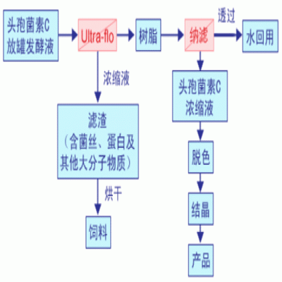 頭孢菌素C應用膜分離技術(shù)的優(yōu)勢